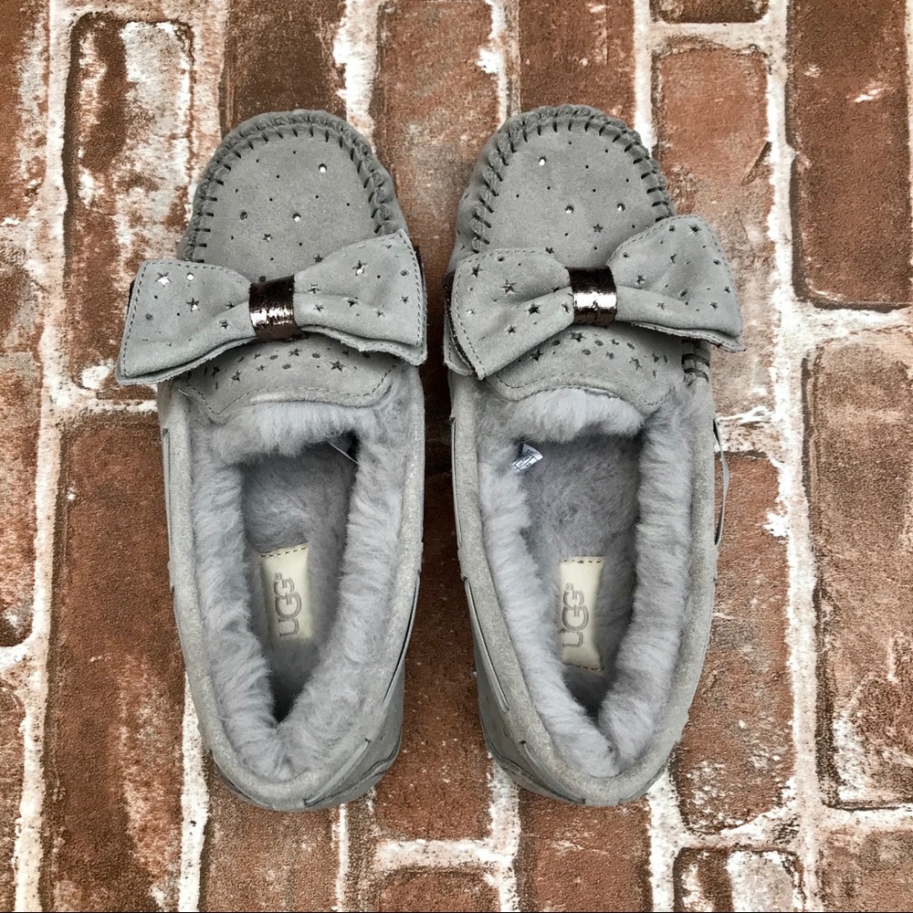 UGG Dakota Stargirl Grey Moccasins Slippers - Picture 4 of 8